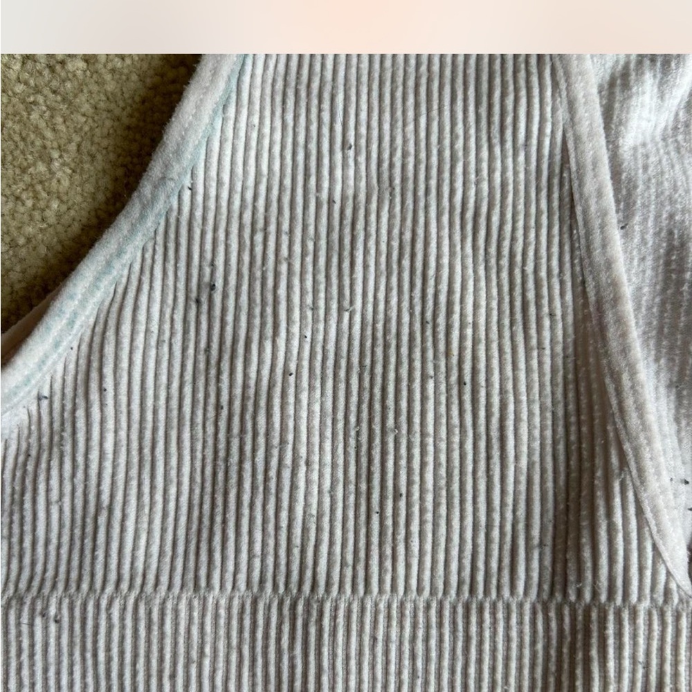 Youmita Ivory Ribbed Tank Top - Picture 5 of 7
